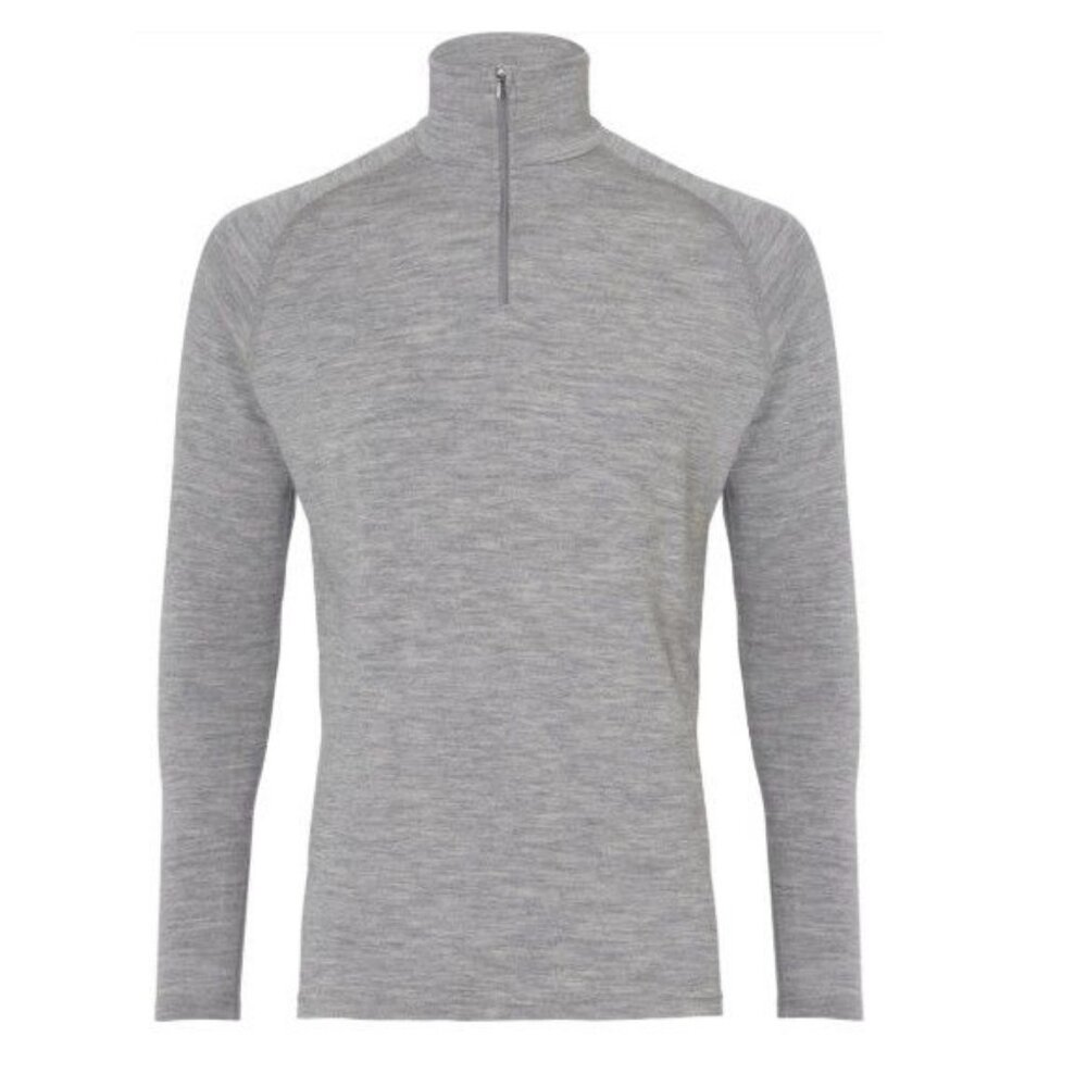 66 Degrees North / 66 North Basar Zip Neck Performance Merino Wool Size Large